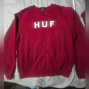 HUF box letter swearshirt